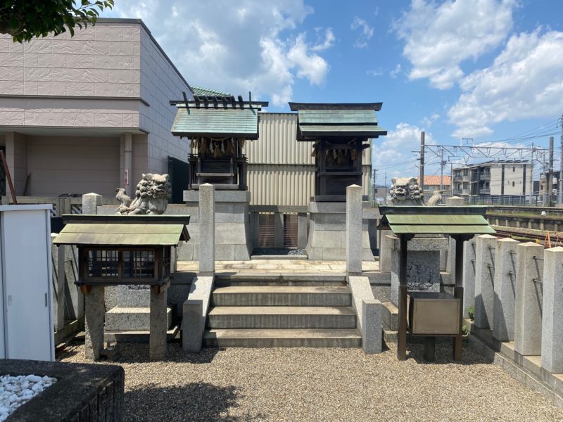 JR蟹江駅前の神社